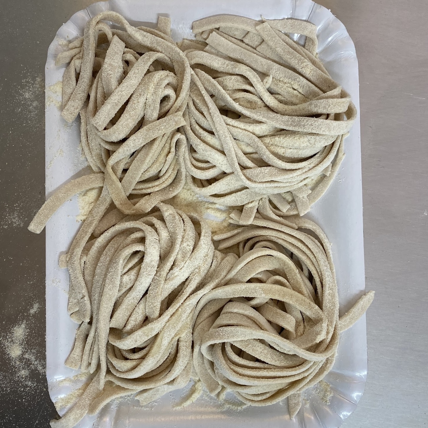 Tagliatelle Khorasan e Senatore Cappelli - pasta fresca artigianale - Pulmino Contadino