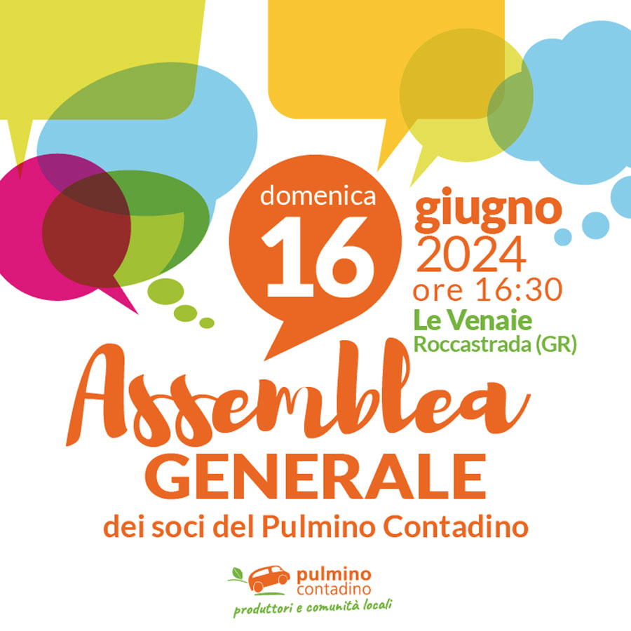 16 giugno 2024 assemblea generale Pulmino Contadino