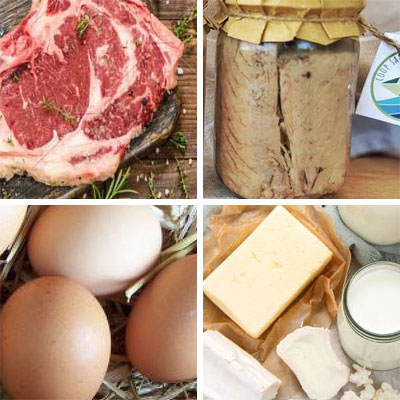 Carni pesci uova latticini