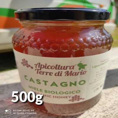 Miele di castagno 500g - da agricoltura senza chimica di sintesi - Pulmino Contadino