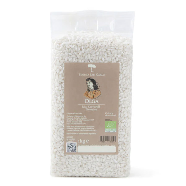 Riso Olga Carnaroli bianco bio San Carlo 1Kg – Pulmino contadino Riso Olga Carnaroli bianco bio San Carlo 1Kg - Pulmino contadino
