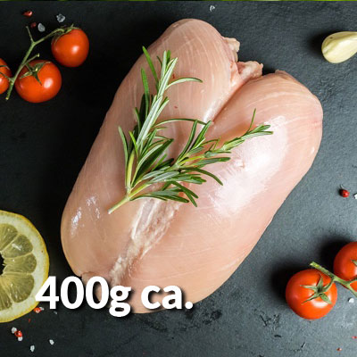 Petto di pollo allevato a pascolo libero a Campagnatico (GR) da Le Solaie - Pulmino Contadino