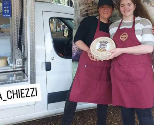 Francesca Chiezzi - Azienda agricola Vergari - formaggi di pecora - Triana (GR) Pulmino Contadino