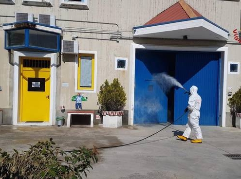 Casa circondariale Massa Marittima - sanificazione Covid 2020